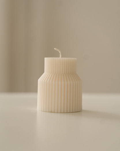 Arlo | Inverted Rippled Cup Soy Aromatherapy Candle for Home Decor, Bath, and Special Occasions