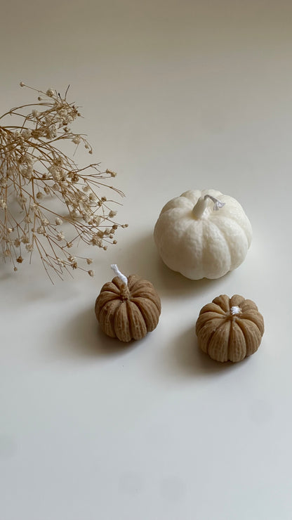 Pumpkin Candle Set | 3 | Fall Decor Soy Candle for Home, Bath, Aromatherapy and Special Occasions