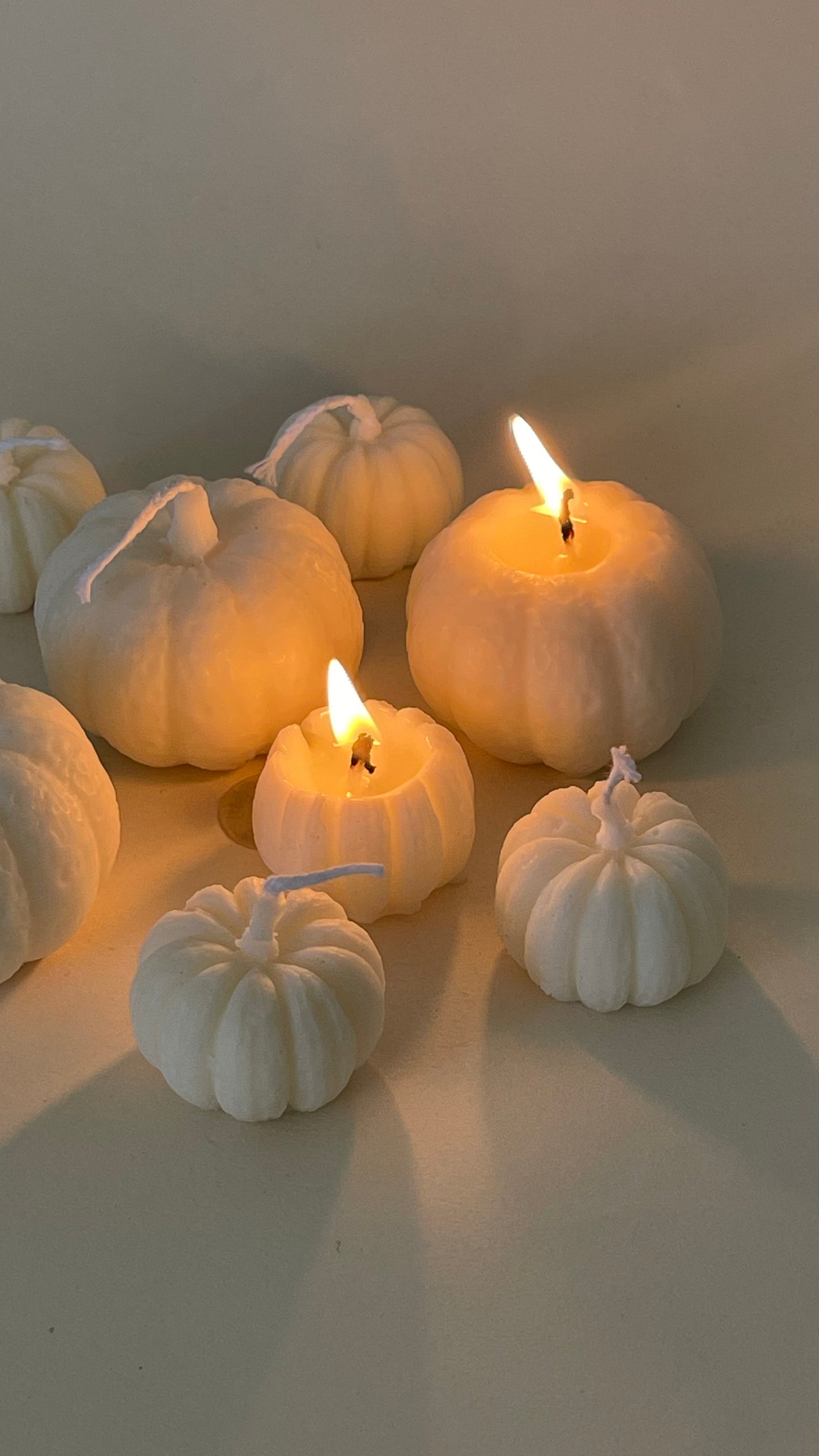 Pumpkin Candle Set | 3 | Fall Decor Soy Candle for Home, Bath, Aromatherapy and Special Occasions