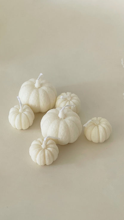 Pumpkin Candle Set | 3 | Fall Decor Soy Candle for Home, Bath, Aromatherapy and Special Occasions