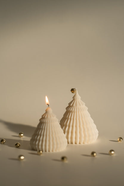 Noëlle Set | Origami Christmas Tree Candle Set | Soy Aromatherapy Candle for Home Decor, Bath, and Special Occasions