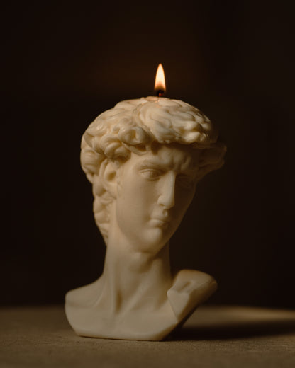 David Sculpture Candle | Soy Aromatherapy Candle for Home Decor, Bath, and Special Occasions