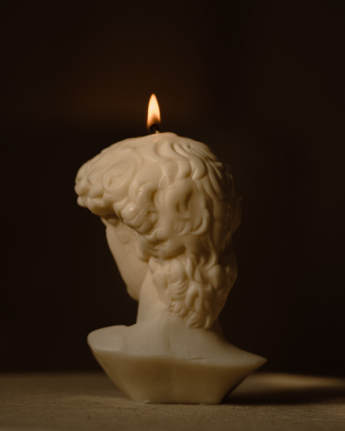 David Sculpture Candle | Soy Aromatherapy Candle for Home Decor, Bath, and Special Occasions