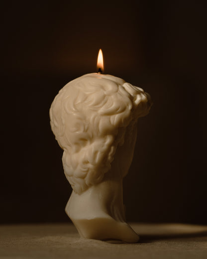 David Sculpture Candle | Soy Aromatherapy Candle for Home Decor, Bath, and Special Occasions