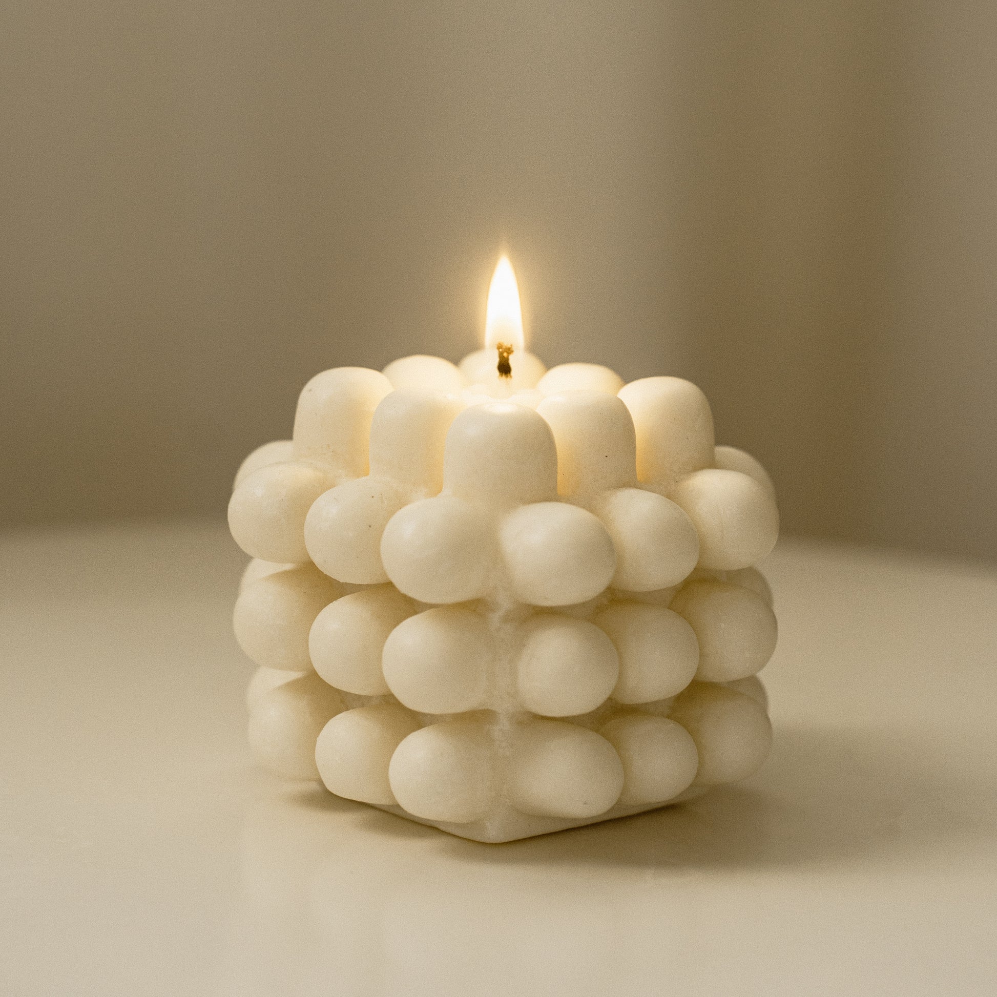 Afrós 3D Bubble Cube Candle  Soy Aromatherapy Candle for Home