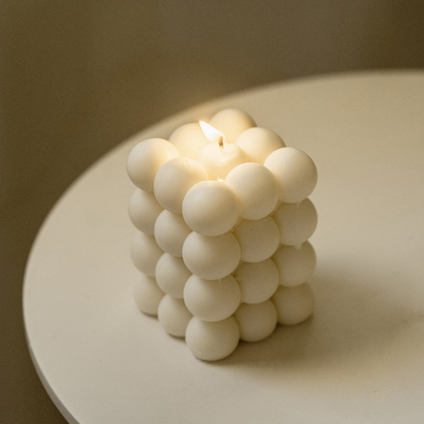 Afros Column Bubble Candle | Soy Aromatherapy Candle for Home Decor, Bath, and Special Occasions