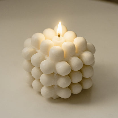 Afrós 3D Bubble Cube Candle | Soy Aromatherapy Candle for Home Decor, Bath, and Special Occasions