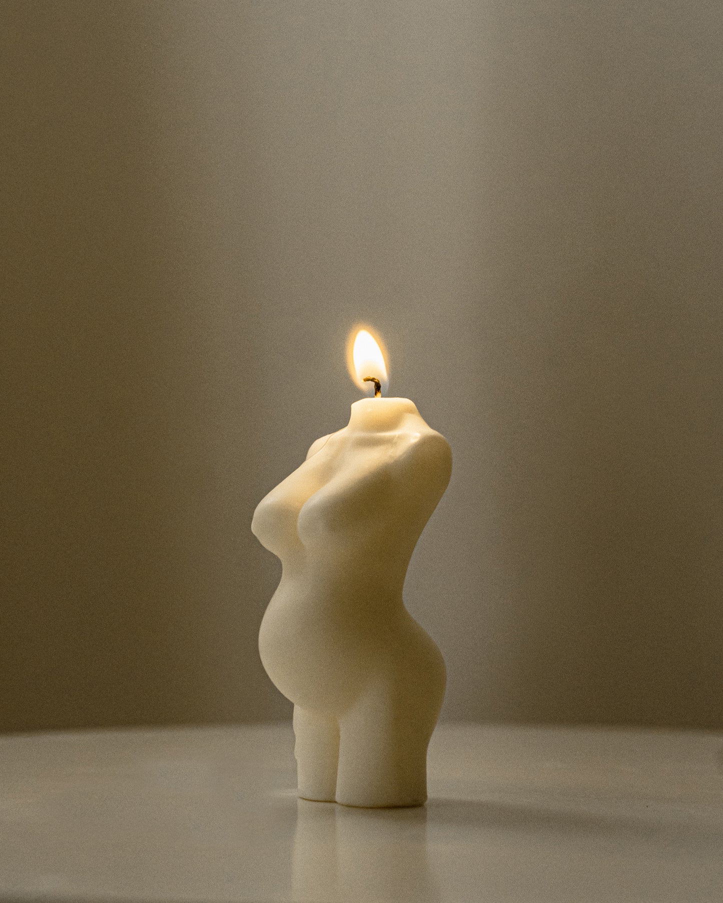 Hera | Pregnant Female Body Torso Candle | Soy Aromatherapy Candle for Home Decor, Bath, and Special Occasions