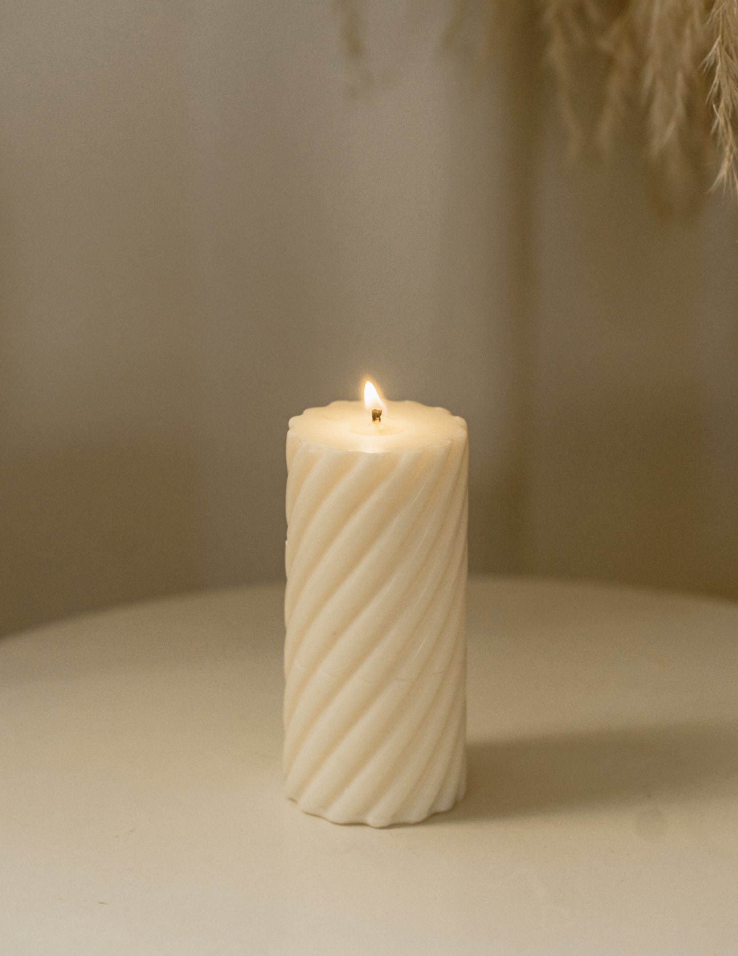 Spyros | Spiral Column Soy Aromatherapy Candle for Home Decor, Bath, and Special Occasions