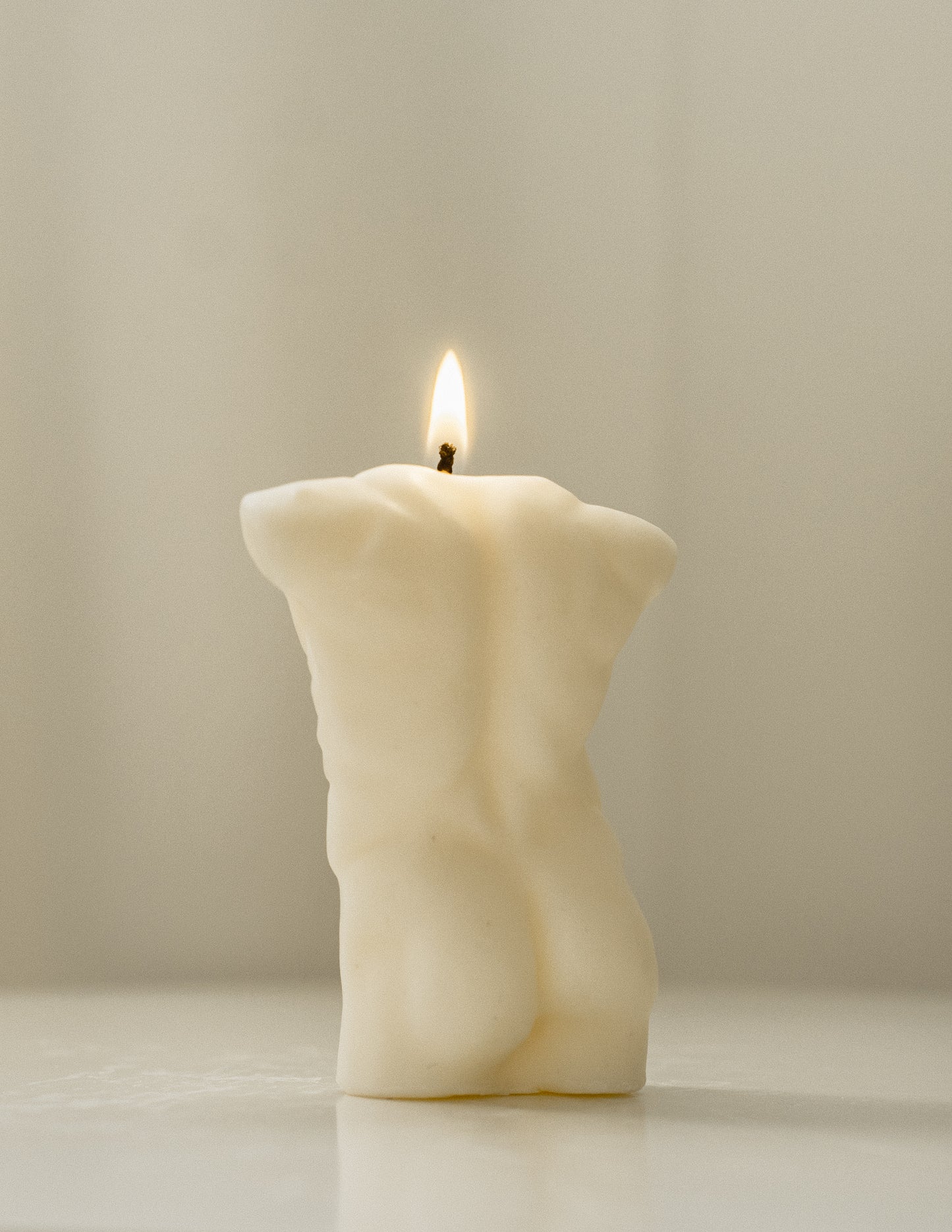 Hermes | Male Body Torso Candle | Soy Aromatherapy Candle for Home Decor, Bath, and Special Occasions