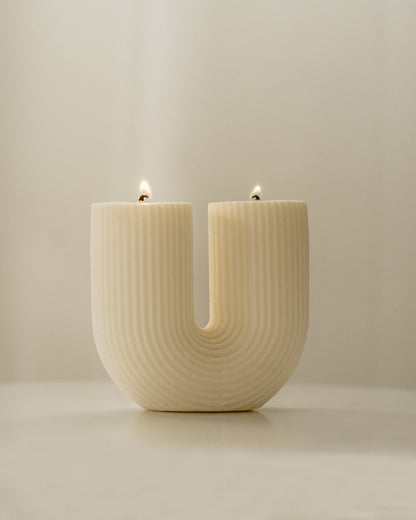 Ulysses | U Shaped Soy Aromatherapy Candle for Home Decor, Bath, and Special Occasions