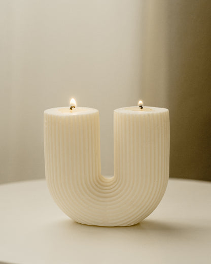 Ulysses | U Shaped Soy Aromatherapy Candle for Home Decor, Bath, and Special Occasions