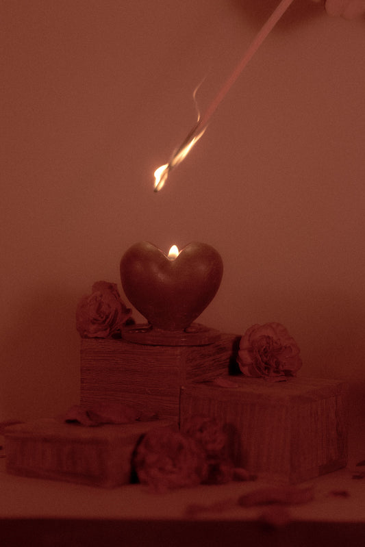 Valentine's Heart Candle