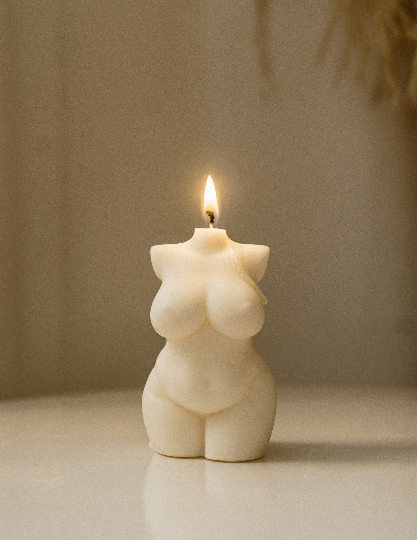 Harmonia | Plus Size Female Body Torso Candle | Soy Aromatherapy Candle for Home Decor, Bath, and Special Occasions