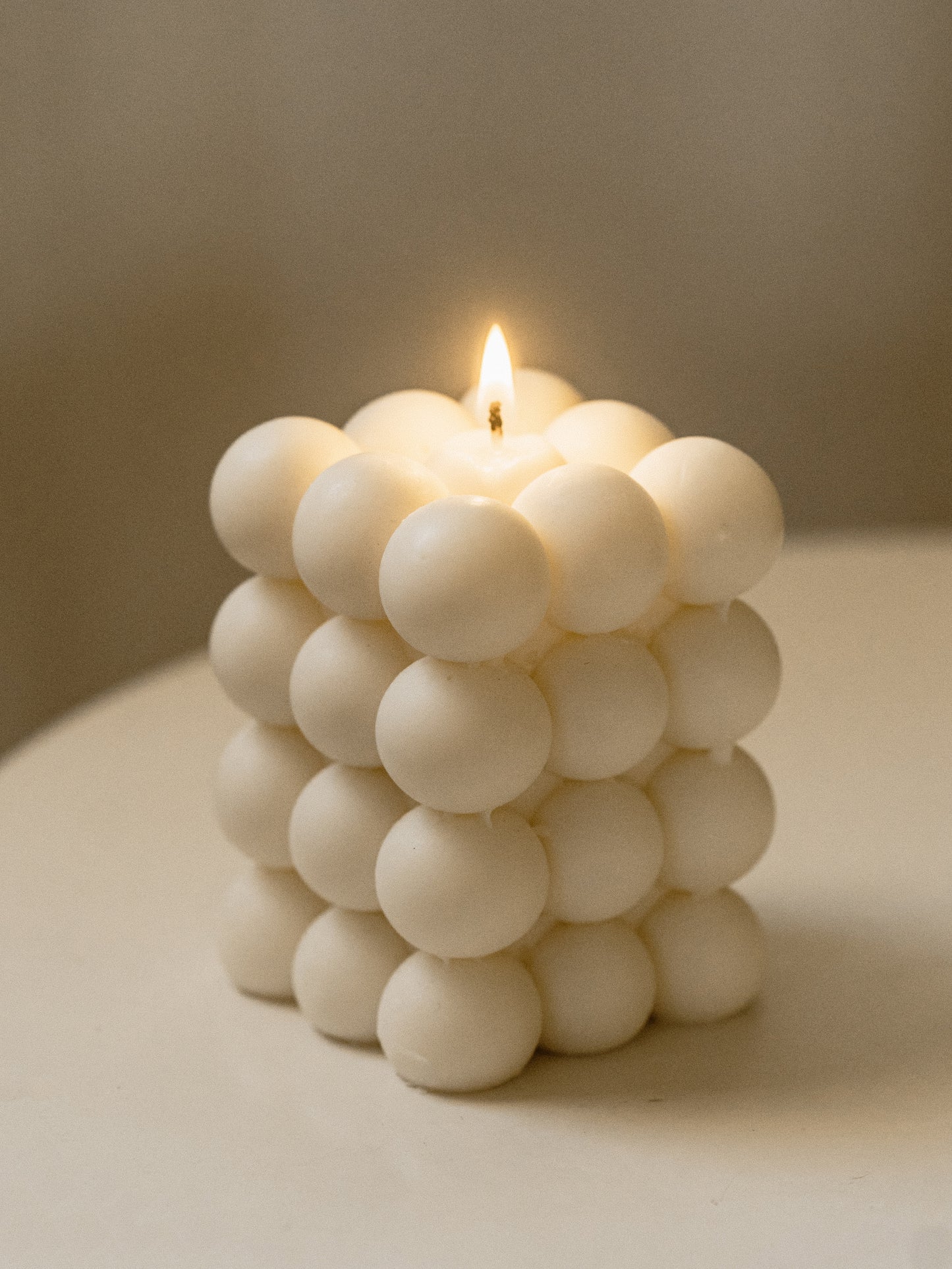 Afros Column Bubble Candle | Soy Aromatherapy Candle for Home Decor, Bath, and Special Occasions