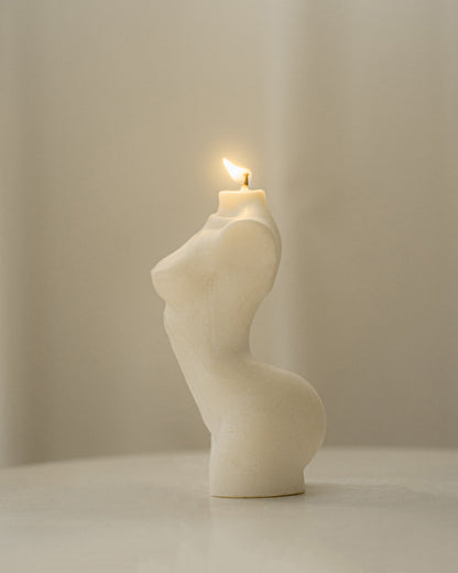 Athena XL | Female Body Torso Candle Large | Soy Aromatherapy Candle for Home Decor, Bath, and Special Occasions