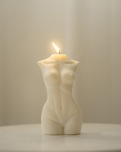 Athena XL | Female Body Torso Candle Large | Soy Aromatherapy Candle for Home Decor, Bath, and Special Occasions