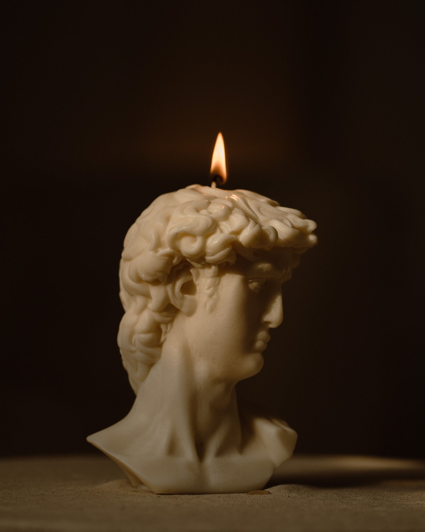 David Sculpture Candle | Soy Aromatherapy Candle for Home Decor, Bath, and Special Occasions